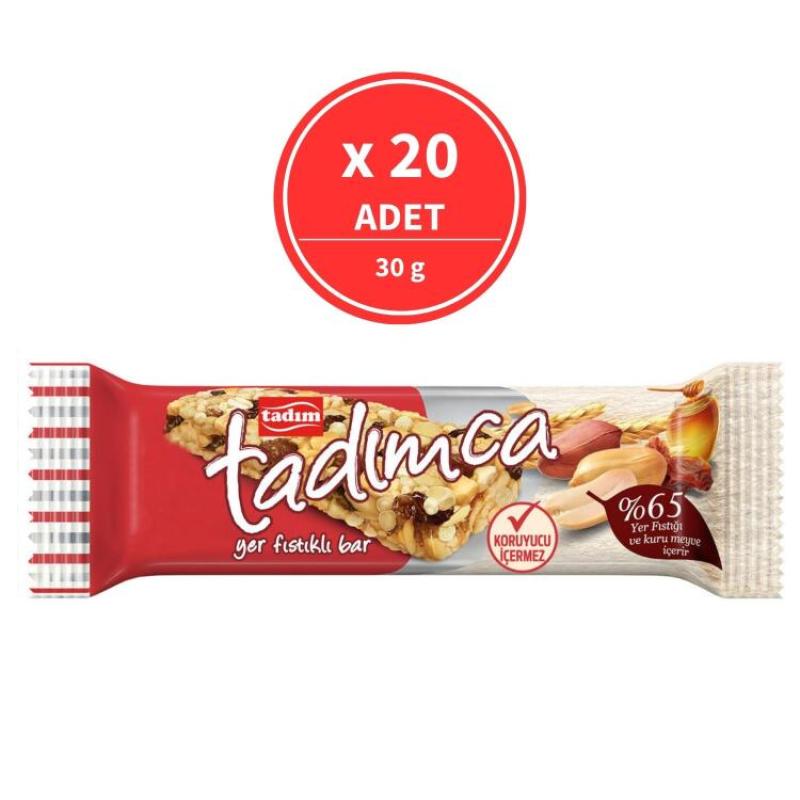 Tadım Tadımca Yer Fıstıklı Bar 30 Gr 20 Adet