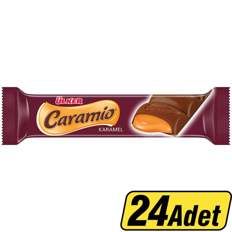Ülker Caramio Karamel Dolgulu Sütlü Çikolata 32 g 24'Lü
