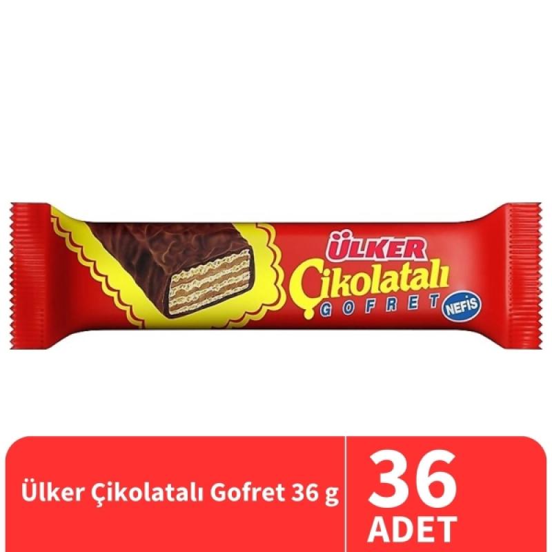 Ülker Çikolatalı Gofret 36 Gr 36 Adet