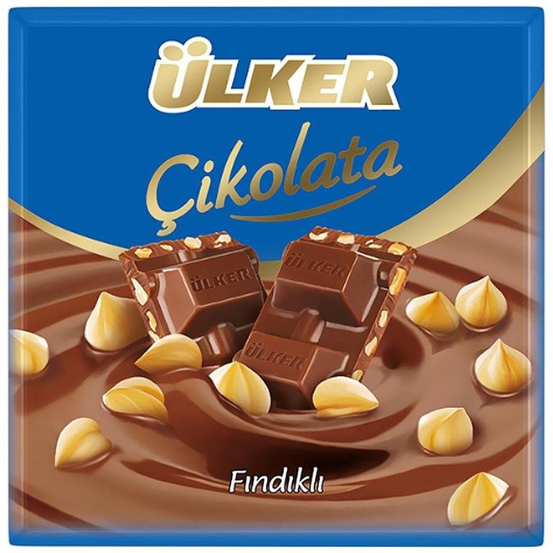 Ülker Fındıklı Kare Çikolata 60 gr x 6 Adet