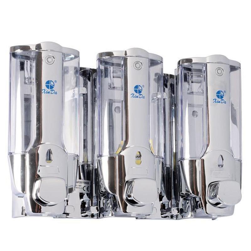 Xinda ZYQ138T Sıvı Sabun Dispenseri Plastik 380 Ml 3 Lü Krom